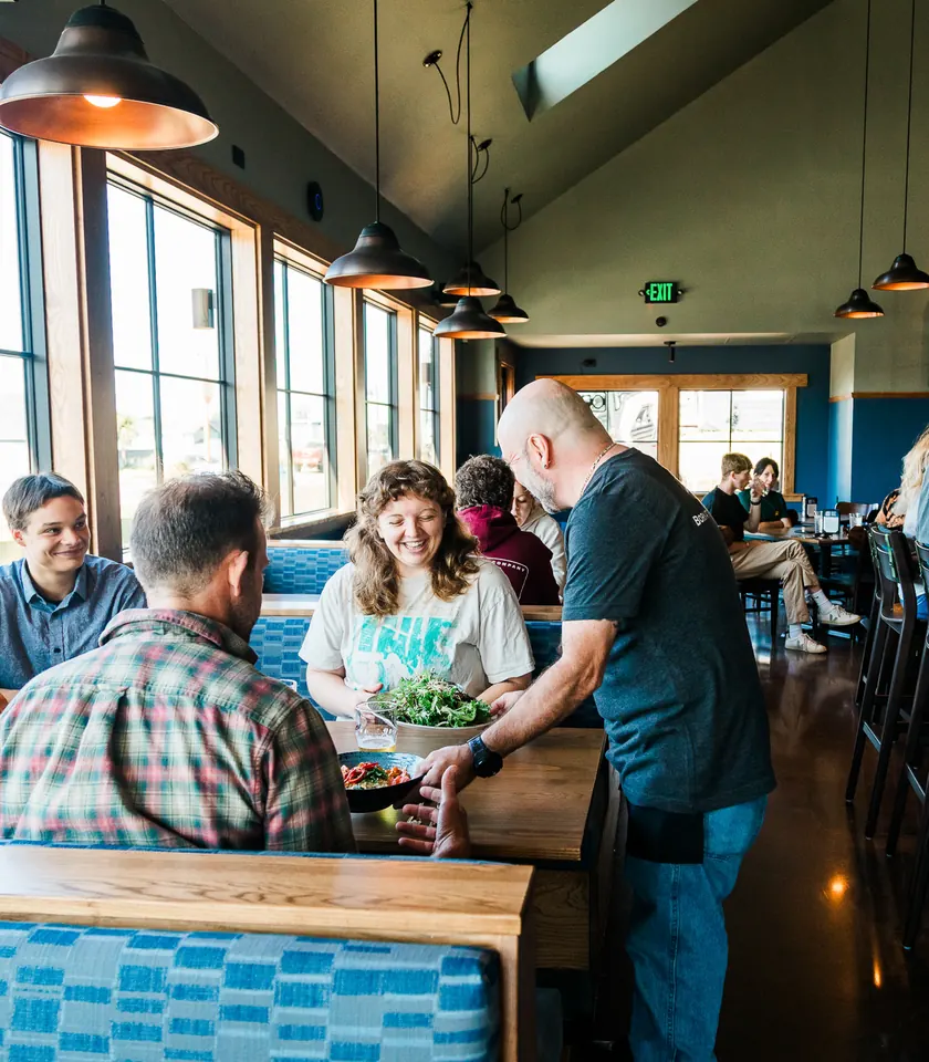 Table service at Pelican Brewing Yachats